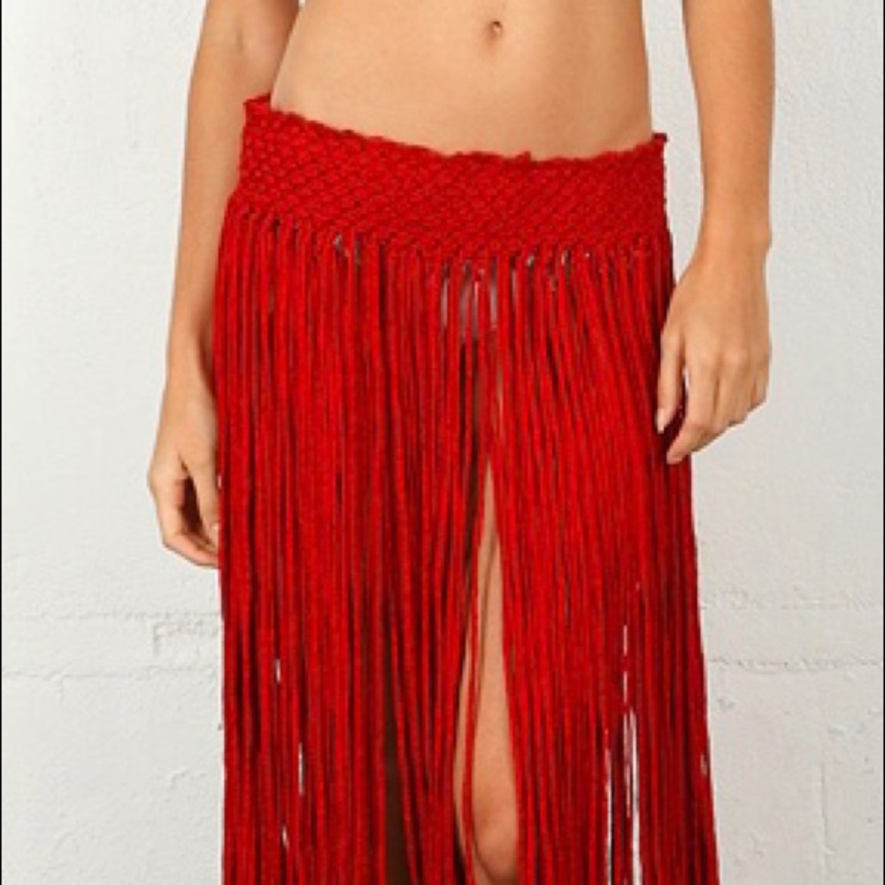 Alexis Ethan Fringed Skirt